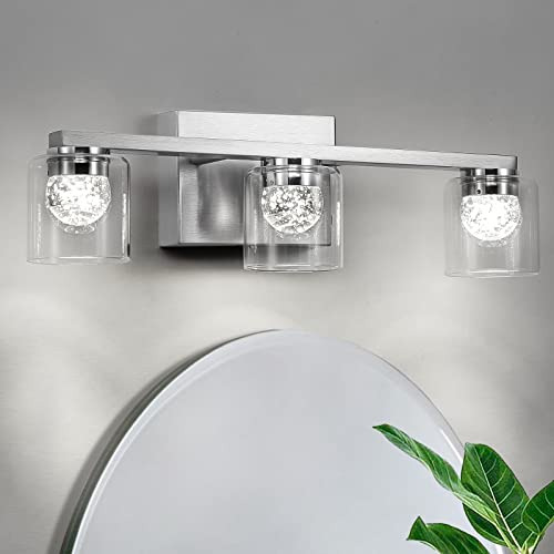 Accesorios De Luz Modernos Baño Led De Cristal, Luz De...