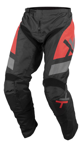 Calça Motocross Cross Assimilate Mattos Vermelha Trilha