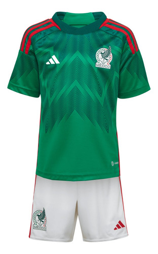 Conjunto adidas Niños Verde Blanco México Fmf H Mini Bq4657