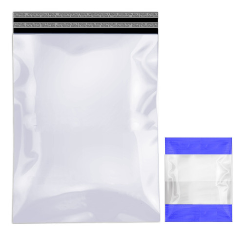 Kit 700 Envelope Envio Liso Branco 19x25 + 700 Canguru 13x17