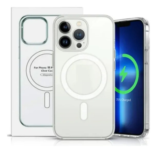 Capa Magsafe Transparente Premium Para iPhone