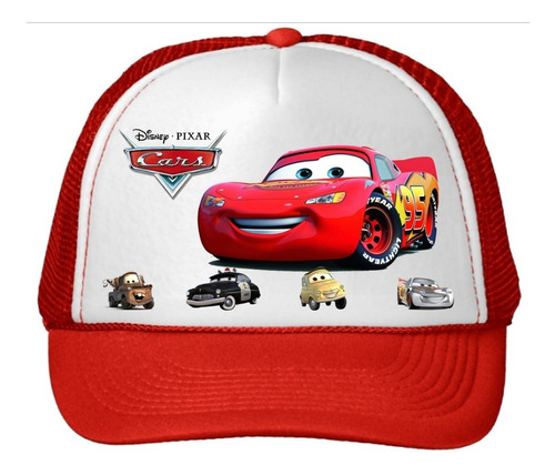 Gorras Cachuchas Cars Personalizado Rojo 