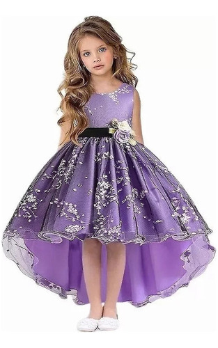 Vestido Elegante Niña Fiesta Boda Cumpleaños 6 A 13 Años A