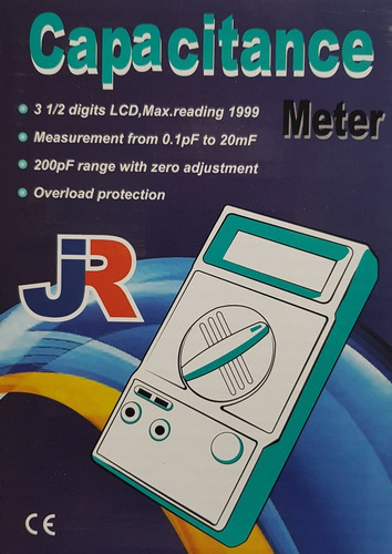 Capacimetro Digital Capacitores Escalas 200pf A 20mf Cm9601a Marca Jr Excelente Producto Profesional Refrigeracion