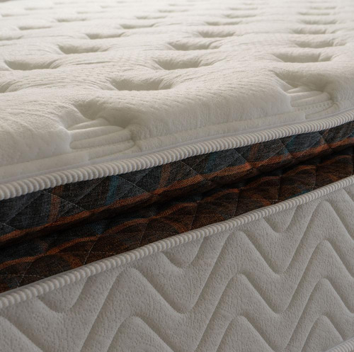 Cama Box C/ Molas Ensacadas New York Branco Queen 158x198x73