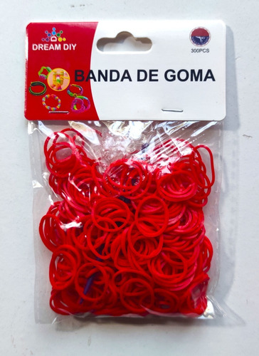 Imagen 1 de 4 de 600 Bandas De Goma Elásticas Para Manualidades Rojo