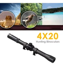Comprar Mira Telescópica 4x20 Para Rifle Con Monturas Para Riel 11mm