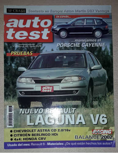Revista Autotest N°147 Enero 2003 Nuevo Renault Laguna V6