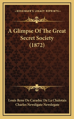 Libro A Glimpse Of The Great Secret Society (1872) - Chal...