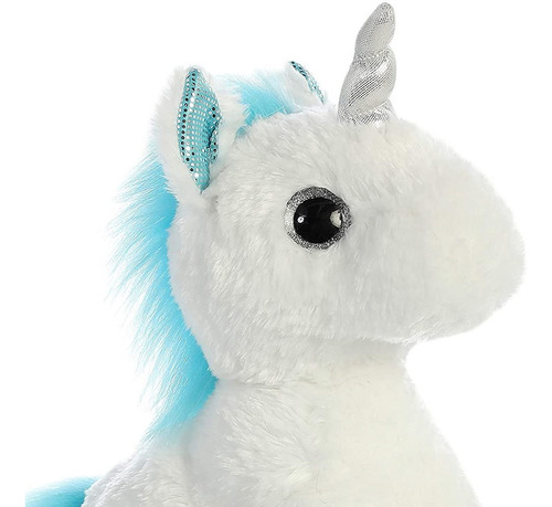 Imagen 5 de 10 de Unicornio De Peluche Frosty Super Suave Felpa Juguete Aurora