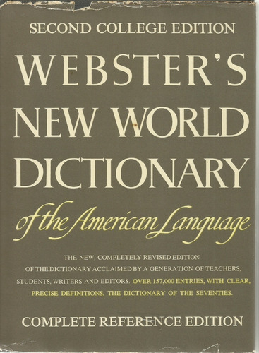 Webster´s New World Dictionary Of The American Language