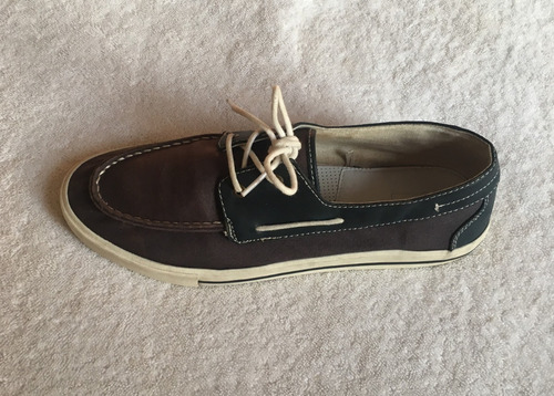 Sapatenis Gap Azul Couro E Lona Masculino 44 Usado