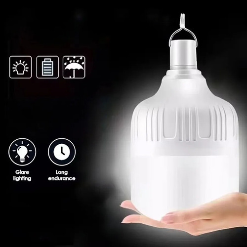 Mh - 2 Lâmpadas Led Recarregáveis Usb De 500 W, Luminária
