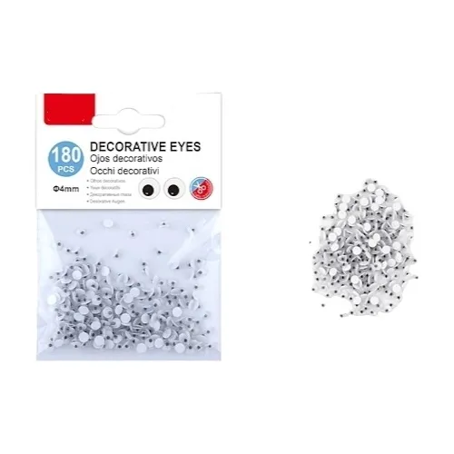 180 Ojos Locos 4mm Decoración Manualidades Escolar