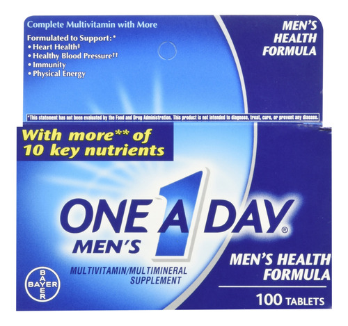 One A Day - Tabletas Multiminerales Para Hombre, 100 Unidade