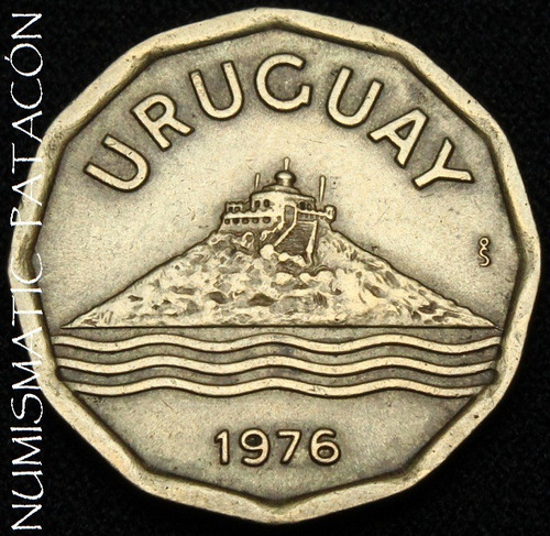 Moneda De Uruguay - 20 Centésimos 1976 - Excelente (Usado)
