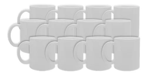 Tazas Blancas De Cerámica Para Sublimación - 12 Pzas