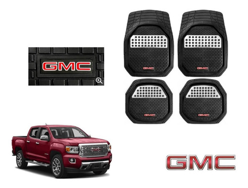 Tapetes 4p Charola 3d Logo Gmc Canyon 2018 2019 2020 2021 22