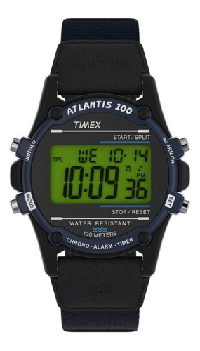 Reloj Para Hombre Timex Atlantis Tw2v44400 Negro