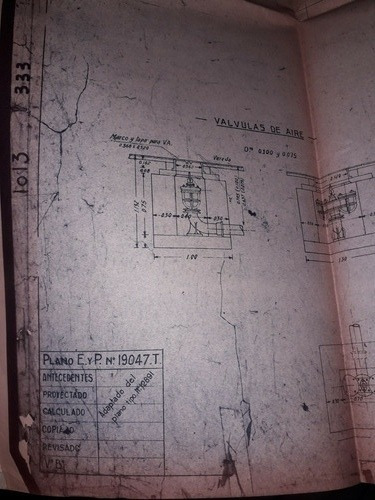 Osn Obras Sanitarias Nación Plano Provisión Agua 1941 (Usado)