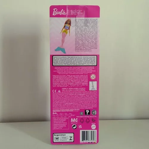 Barao Mattel Barbie Sereia Cabelos Rosa