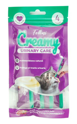 Fellini Creamy Gatos Urinary Care Pato Y Cranberry 60 G