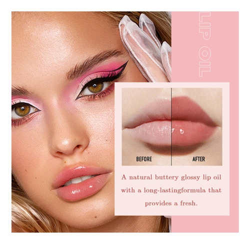 Set De 6 Aceites Para Labios Lip Glow Oil Gloss Hidratante