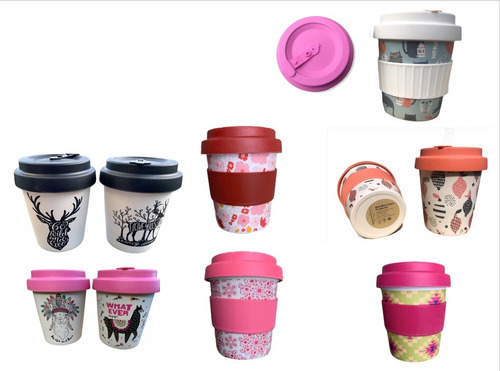 Mug Coffee Cup, Diferentes Diseños-eco-fibra De Bambú 350 Ml