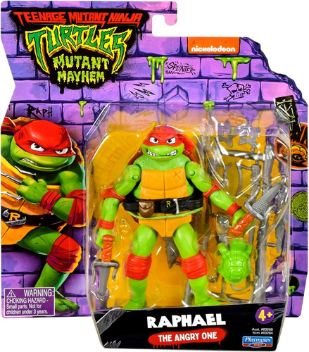 Muñeco Figura Raphael Tortugas Ninja Mutant Mayhem