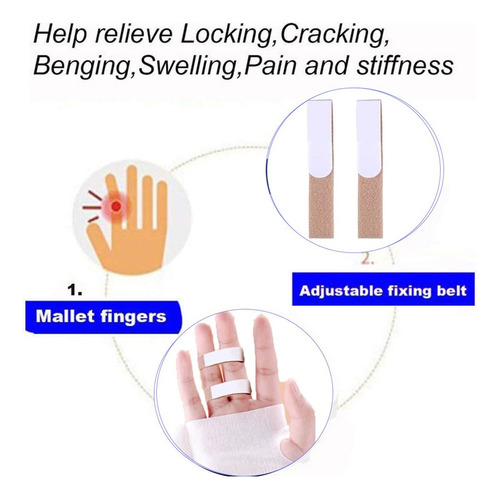 Skeerthy Finger Buddy Wraps, 8 Unidades De Cintas Para Dedos