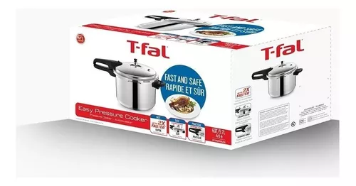 Olla Express Presión T-fal 8 Litros Aluminio 5 Sistemas Seguridad C/tapa