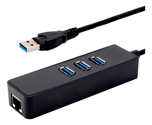 Adaptador Conversor Usb A Rj45 Ethernet Lan + Hub Usb 3.0