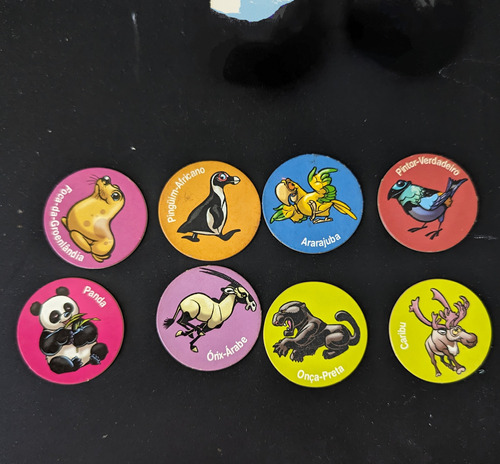 Zaps Ping Pong Tazos Coleção Animais Em Extinção