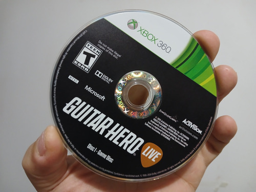 Jogo Xbox 360 Guitar Hero Live Original Semi Novo (Usado)