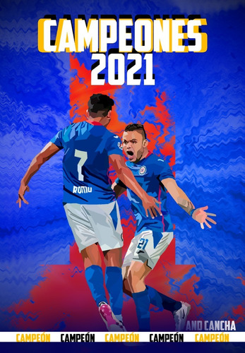 Poster, Cabecita Y Romo, Cruz Azul