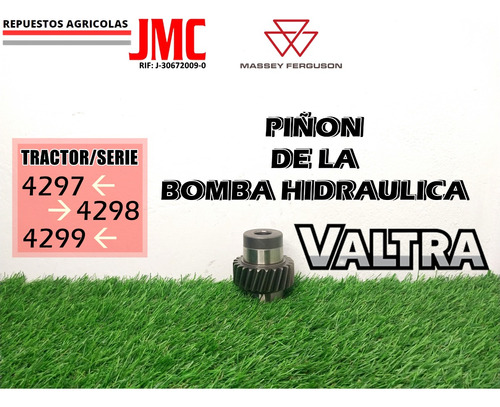 Piñon De La Bomba Hidraulica Massey Ferguson Y Valtra