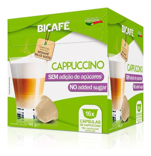 Cápsula De Cappuccino Para Máquinas Dolce Gusto 2 Opções