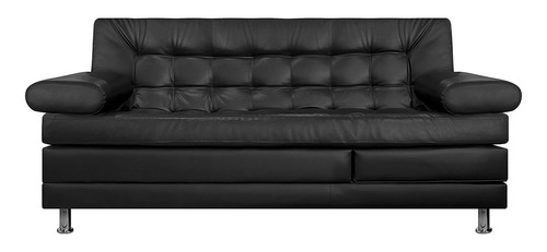 Sofa Cama Multifuncional Con Brazos Cuero Sintetico