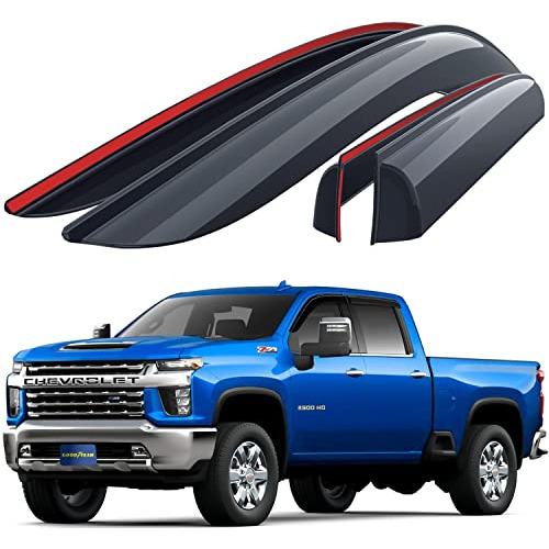 Deflectores De Ventana Irrompibles Camiones Chevrolet (...