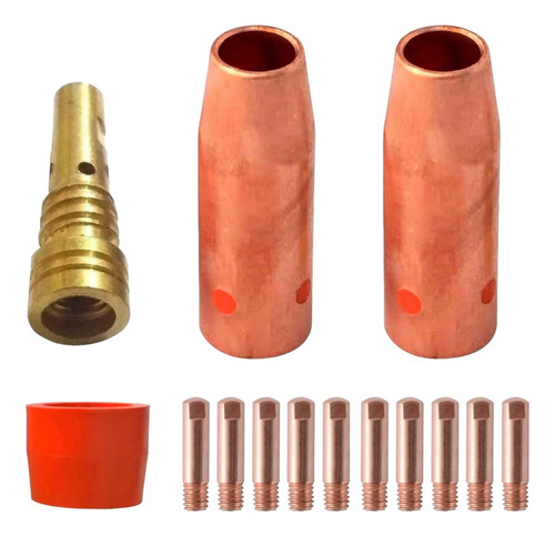 Kit Tocha Mig 0.8mm Bocal Bico Difusor C/ Rosca P/ V8 Outras