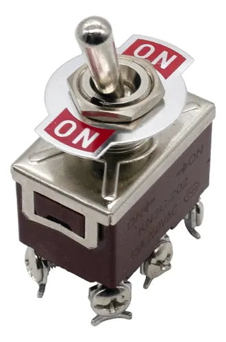 Llave Palanca 2 Polos On-on 15a 250v Dpst