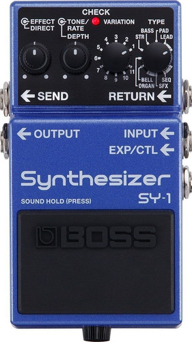 Boss Sy-1 Pedal Compacto Sintetizador D Guitarra 121 Sonidos