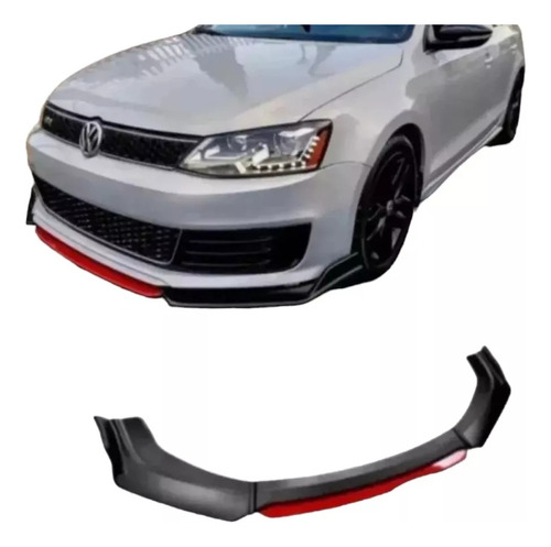 Líp Universal Bumper 4 Piezas Spoiler Negro Piano 