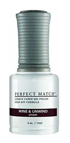 Esmalte - Lechat Perfect Match Gel Polish, Wine & Unwind, 0.