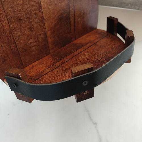 Botellero R 6003 Con Forma De Barril De Whisky, Estilo Retro