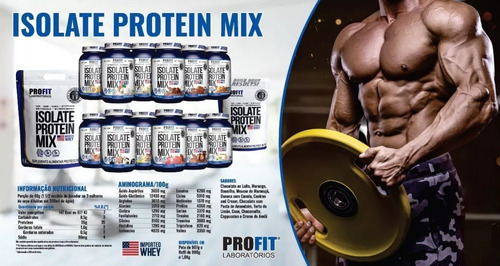Imagen 6 de 8 de Whey Isolate Protein Mix Profit Bolsa 1.8 Kg Importado Usa