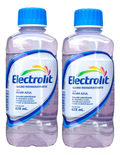 Electrolit Suero Rehidratante Sabor Mora Azul 625ml (2pack)