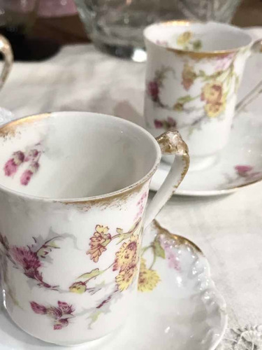 Imagen 7 de 8 de Tazas De Coleccio´n Porcelana Limoges Restauración Antigua