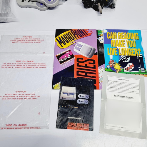 J1- Console Super Nintendo Super Set Em Excelente Estado Cinza (Usado)