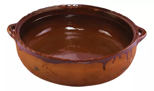 Cazuela Olla Barro 2kg Con Tapa Artesanal Tradicional